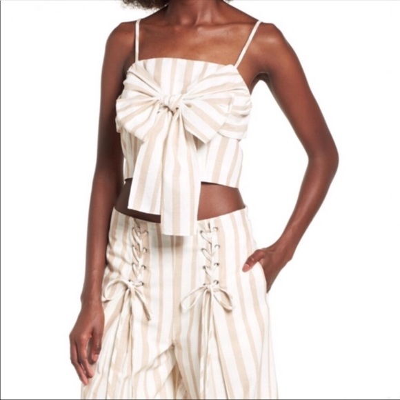 Anthropologie Tops - J.O.A Anthropologie Tie Crop L NWT